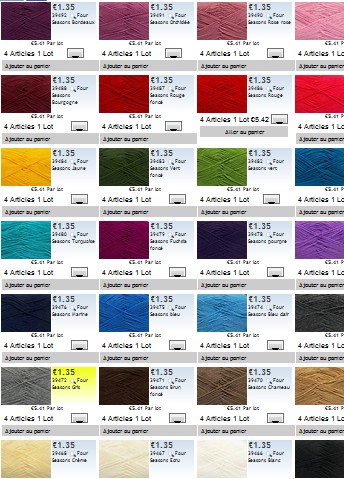 four seasons nuancier