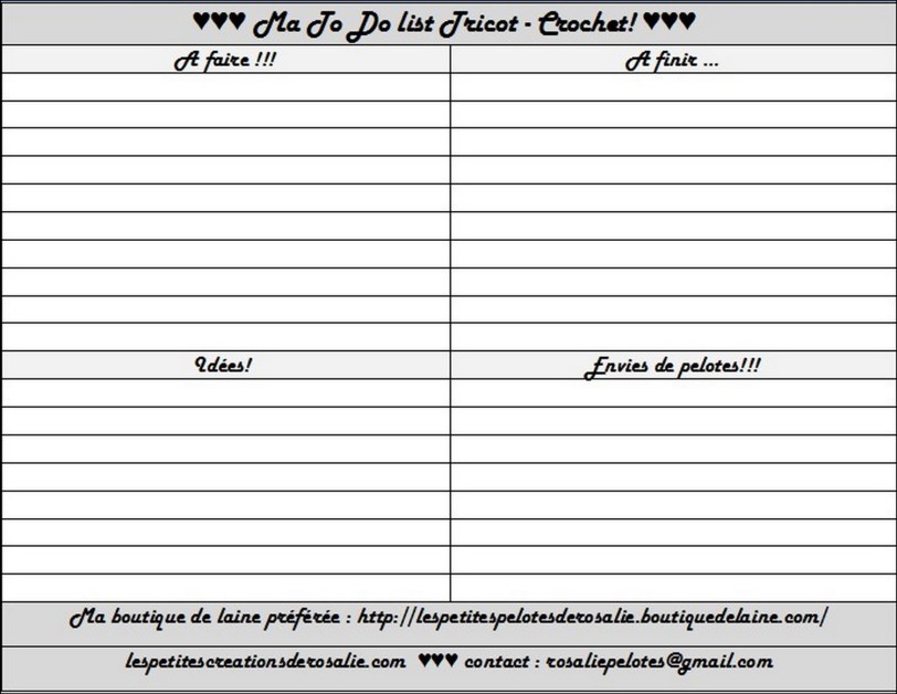 to do list nb by rosalie