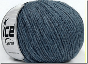 wool fine bleu acier