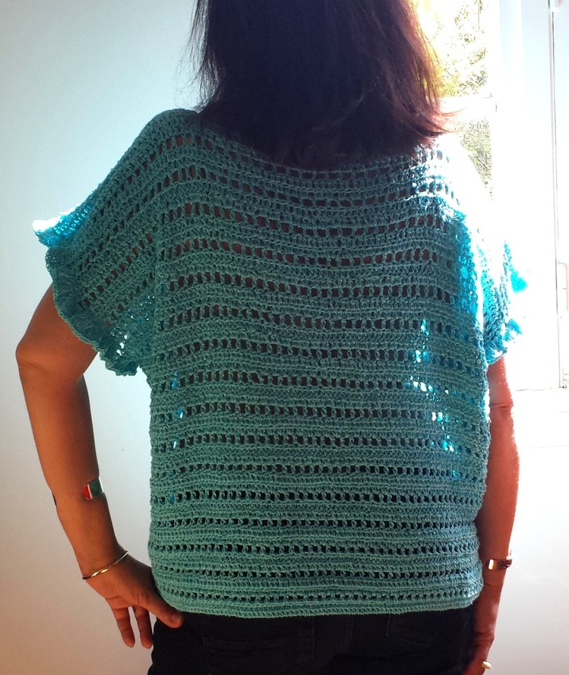 Mon Top Pastel de Crochet Maniak réalisé en Summer Turquoise ! ♥ Les